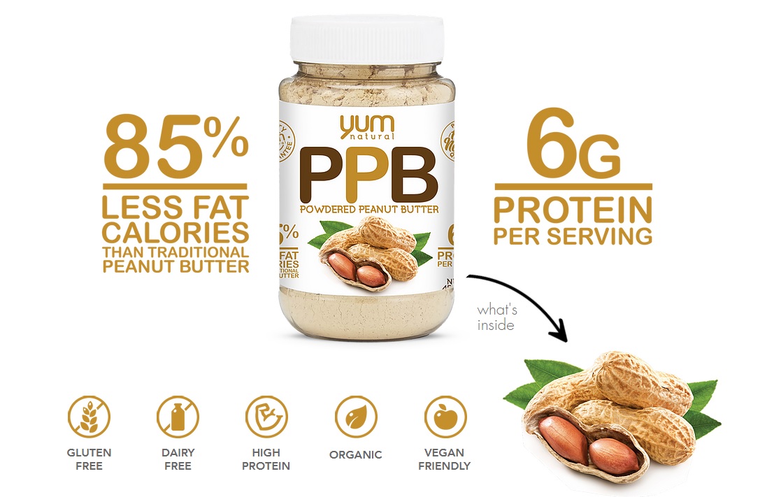 Yum Natural PPB Powdered Peanut Butter Sporty's Warehouse
